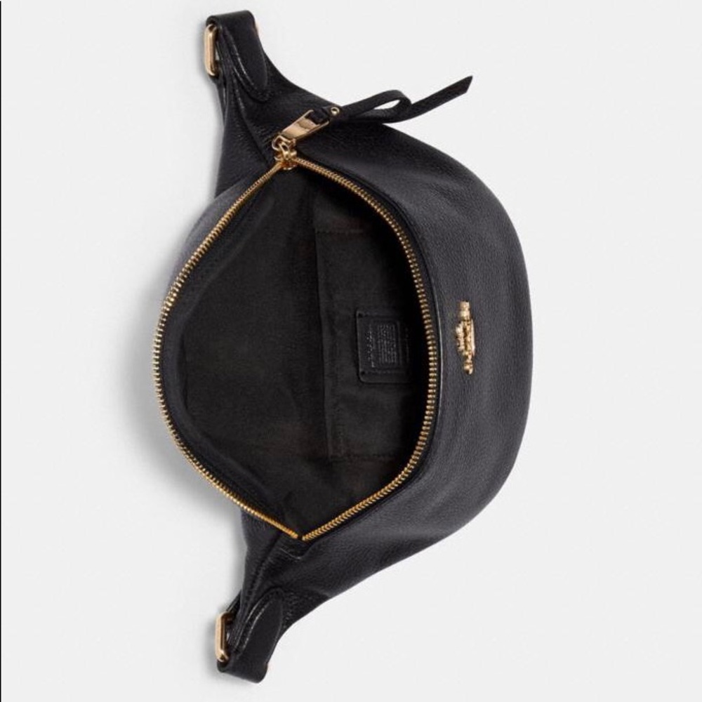 COACH Belt Bag / Fanny Pack Pebble Black F48738 - Picture 9 of 10
